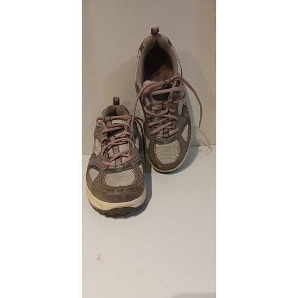 Women’s Skechers Shape Ups‎ Curved Toning Walking Shoes Size 8 Gray & Pink - Picture 3 of 15
